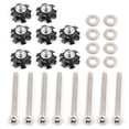 thumbnail image 1 of 8pcs REPAIR KIT Star nuts 1/4-20 screws For 1" OD tube Threadless Forks, 1 of 10