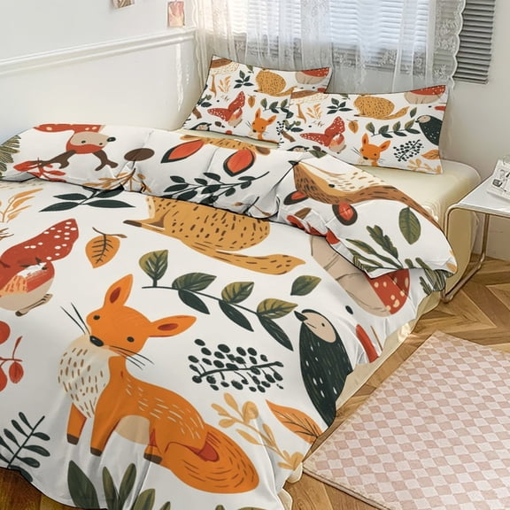 Forest Animals (46) Duvet Cover Set Bedding Set Polyester Quilt Cover for Bedroom Decoration
