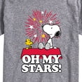 thumbnail image 3 of Peanuts - Oh My Stars - Men's Short Sleeve Graphic T-Shirt, 3 of 6
