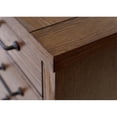 thumbnail image 3 of Rustic Desk Office Writing Table Wood Credenza Fully Assembled Brown, 3 of 11