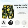thumbnail image 5 of Daiia Lemon Fruits Flowers Leaves Mens Swim Trunks Swim Shorts Quick Dry Swim Shorts with Mesh Lining Pockets-Medium, 5 of 9