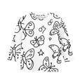 thumbnail image 4 of Boys Girls Coloring T Shirt Valentines Day Gifts for Kids Color-In and Wash Out 3/4 Sleeve Hoodies DIY Creative Shirt, White, 7 Years, 4 of 5