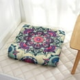 thumbnail image 4 of Paisley Meditation Cushion, Boho Floor Pillow for Sitting and Yoga, Square Pillow 22 x 22, 4 of 7