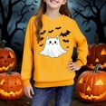 thumbnail image 6 of Makaor Cute Hoodie for Kids Girls Boys Halloween Pullover Sweatshirts Ghost Long Sleeve Coats Fleece Clothes Pockets, 6 of 8