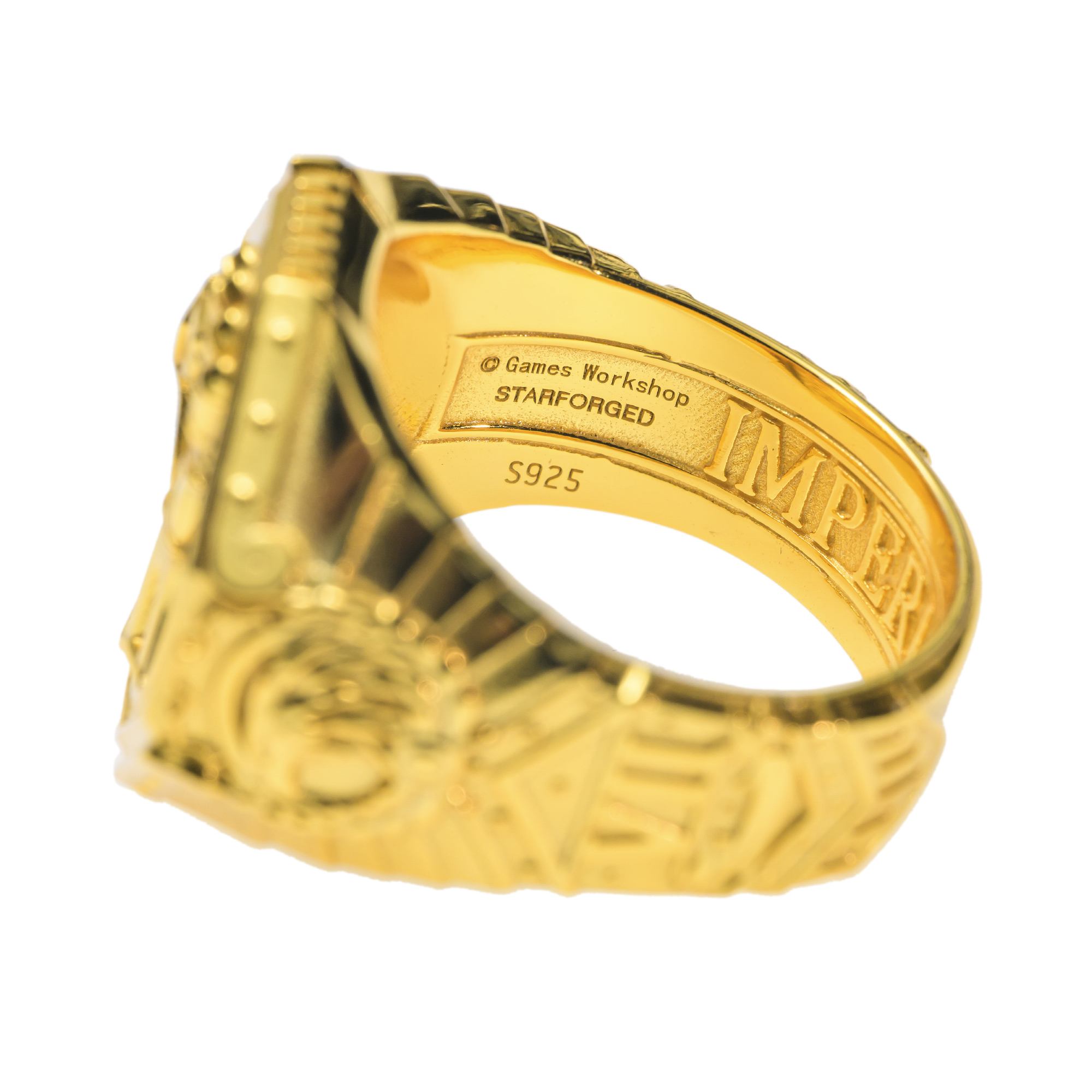 Starforged Warhammer 40K The Sigil Ring of Dorn Imperial Fists Silver Ring
