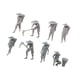 thumbnail image 5 of 8 figuras de granjero a escala 1:87, modelo de personas diminutas, figura de resina para jugar para decoración de escritorio, diseño de tren de jardín, 5 of 8