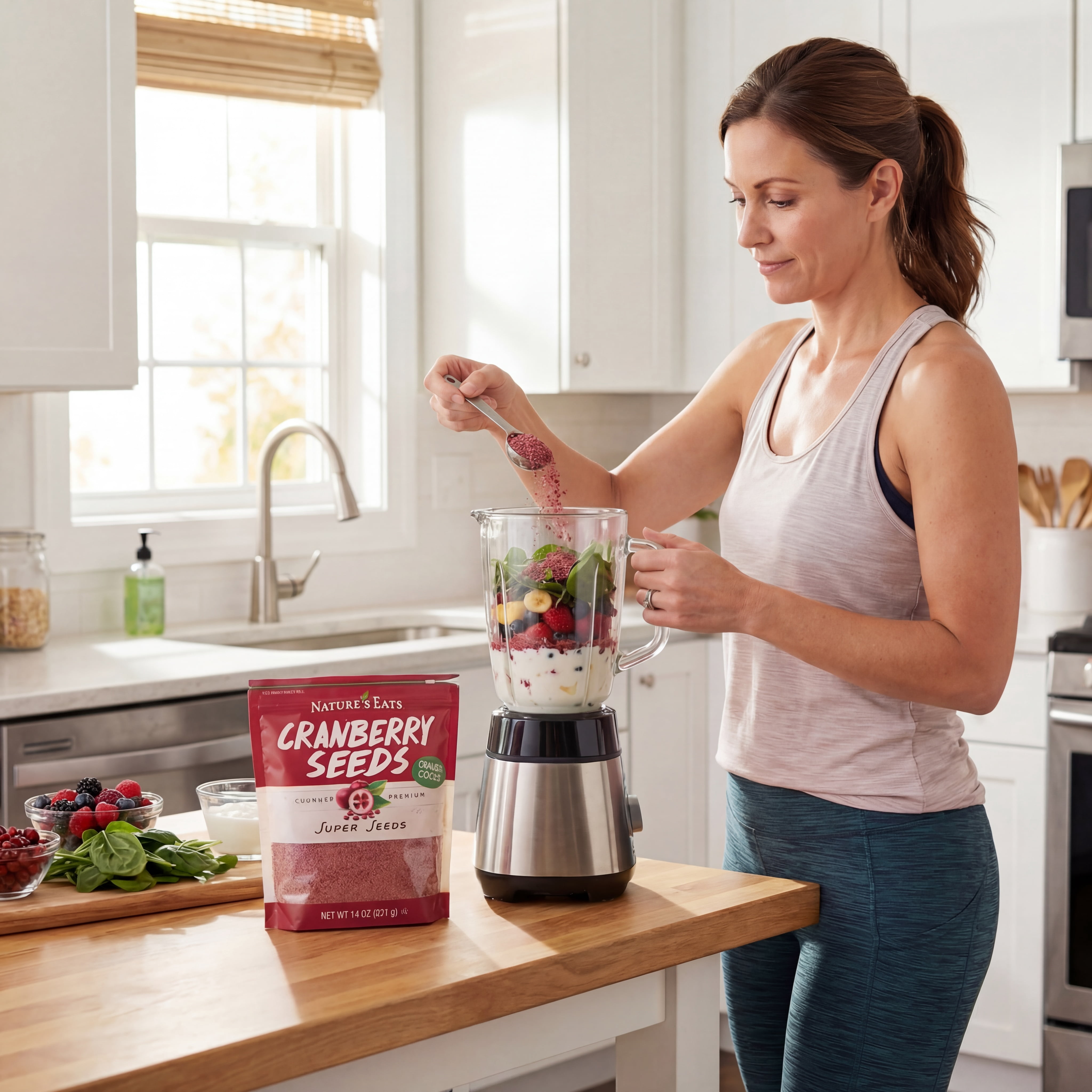 Nature’s Eats Whole Cranberry Seeds – Gluten-Free Superfood, Plant-Based, Rich in Antioxidants, Heart & Digestive Health Support, Clean Label, 14 oz
