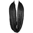thumbnail image 4 of Wrapables® Lightweight Silky Soft Infinity Loop Scarf, Black, 4 of 4