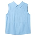 thumbnail image 7 of DHFJKG Summer Tank Tops For Women Sleeveess Collared Loose Fit T Shirt Casual Solid Color Basic Tees Dressy Versatile Tops, 7 of 7