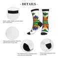 thumbnail image 5 of Men's Coat Of Arms Of ?haitians Novelty Athletic Socks Women's Digital Printing Funky Patterned Crew Socks, 5 of 7