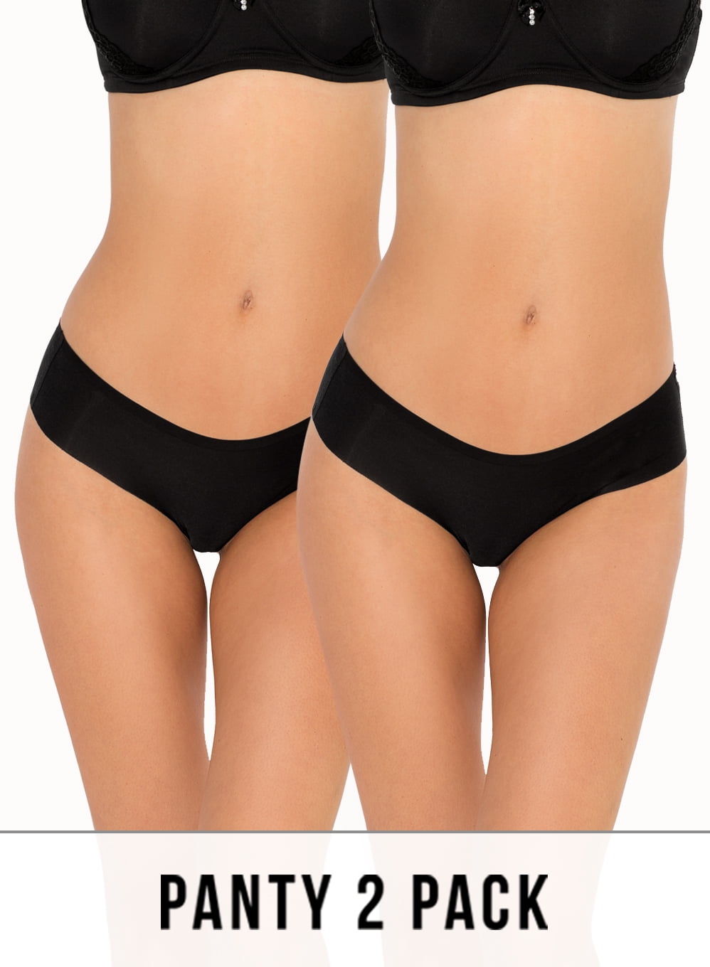 Smart & Sexy Smart & Sexy Women's Noshow Hipster Panty, 2pack