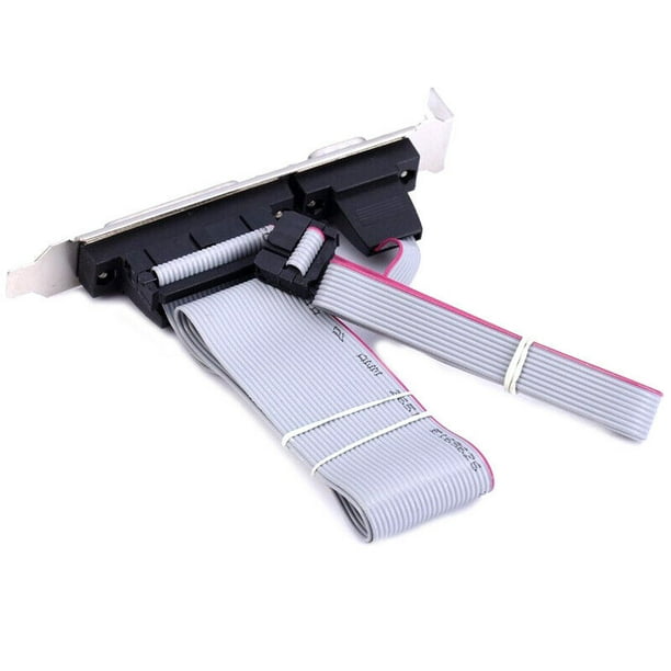 Motherboard DB25 Com Port Serial Parallel Header Cable Bracket