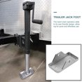 thumbnail image 3 of AURARMLET Trailer Jack Foot Bracket Silver Galvanized Iron 1 Set For Rv Use, 3 of 8