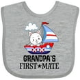 thumbnail image 3 of Inktastic Grandpa First Mate Grandchild Sailing Boys or Girls Baby Bib, 3 of 4