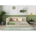 thumbnail image 4 of Full Size Upholstered Daybed/Sofa Bed Frame-Gray, 4 of 12