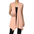 thumbnail image 1 of TheMogan Gilets Longs pour Femmes Sans Manches Légers Cardigan Ouvert, 1 of 7
