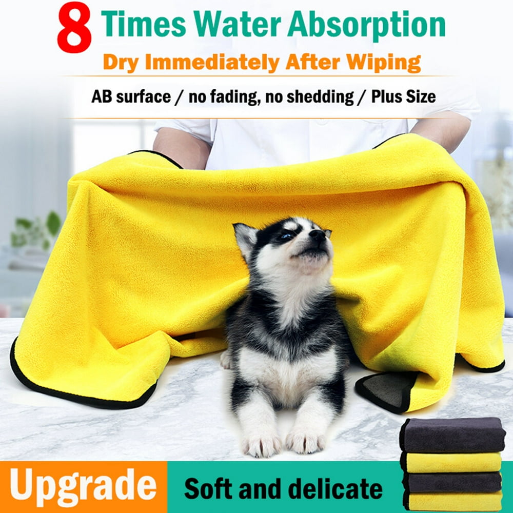 Pet Towel Super Absorbent Quickdrying Machine Washable Bag Cleaning