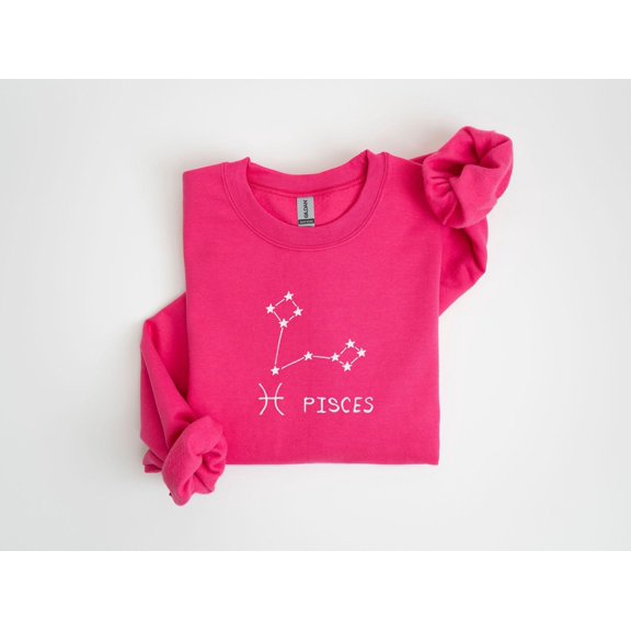 Pisces T-Shirt, Zodiac Crewneck, Astrology Shirt, Constellation Stars, Astrological Sign,