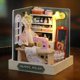 thumbnail image 3 of Mini casa de muñecas en miniatura, Kit de casa pequeña DIY, fabricación de juguetes de habitación, decoraciones de dormitorio para el hogar con muebles, casas de muñecas artesanales de madera, 3 of 4