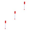 thumbnail image 2 of Sidaley Students Portable Whiteboard Pen Teaching Room Chalkboard Erasable Markers Home Pencil Office Anti-smudge Handwriting negro rojo 3piezas, 2 of 6
