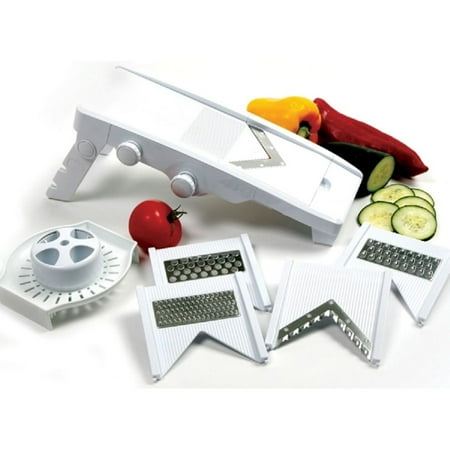 - Norpro Fruit Vegetable V-Slicer Grater Shredder Mandoline W/ Guard For Canning