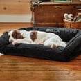 thumbnail image 1 of Cama para perros Orvis Comfortfill-Eco Bolster de felpa rectangular, grande, 1 of 4