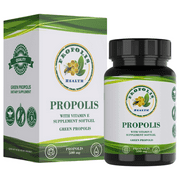 Bee Propolis -Propolis Health 100 Capsules + Vit E | 50 Days Supply