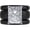 Black and Silver, variant on Emerald Cut CZ Silicone Ring Set for Women, 2 Thin Stackable Rings, 10x8 mm CZ Stone, Patented Design, GlowStone Collection