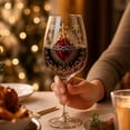 thumbnail image 3 of Christmas Nativity Scene Theme Wine Glass Collection, Christmas Wine Glass with HD Vibrant Color Printed Holiday Goblet with Snowflake Decor for Wines Cocktails Holy Family Holiday Party Table Decor, 3 of 6