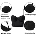 thumbnail image 4 of Xdegoge Camisoles for Women Sleeveless Push Up Cami Fashion Solid Color Going Out Slimming Corset Boned Crop Top Y2K Party Clubwear, 4 of 7