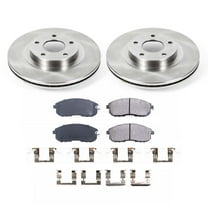 Ultimate Brakes Front Ceramic Brake Pad and Rotor Kit with Hardware WM80716