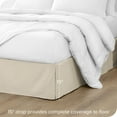 thumbnail image 2 of Bare Home Jupe de Lit Double Brossage - Premium 1800 Collection - Retombée de 15 Pouces - Lit Simple, Sable, 2 of 4