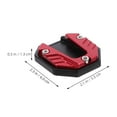 thumbnail image 2 of SEWCHICS 2pcs Motorcycle Kickstand Plates Red Enlarged Foot Design For Uneven Surfaces, 2 of 8