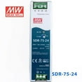 thumbnail image 3 of Mean Well SDR-75-24 Single Output Industrial Power Supply 75W 24V - DIN Rail, 3 of 5