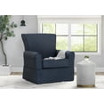 thumbnail image 4 of Delta Children Epic Nursery Glider Swivel Rocker Chair, Sailor Blue, 4 of 10
