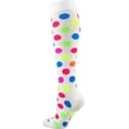 thumbnail image 2 of TCK Krazisox Neon Dots Knee High Socks - White, 2 of 4