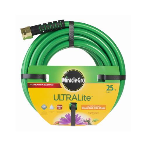 MiracleGro® CMGUL12025CC Ultra Lightweight Garden Hose, 1/2" x 25