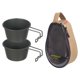 thumbnail image 3 of Cuenco de acero inoxidable para exteriores, vajilla para Picnic con bolsa de almacenamiento, taza portátil para acampar para , viaje, cocina, Macarena Cuenco al aire libre, 3 of 8