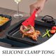 thumbnail image 3 of Houderco Pinzas De Cocina Multifuncionales De Silicona Para Asar Y Voltear Con Acabado, 3 of 8