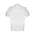 thumbnail image 2 of Doomiva Men Women Chef Jacket Short Sleeve Chef Coat Restaurant Kitchen Work Uniform Clothes White M, 2 of 7