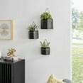 thumbnail image 4 of Danya B. Modern Geometric Black and Gold Metal Wall Planters - Set of 3, 4 of 12