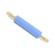 thumbnail image 4 of Rodillo de silicona antiadherente para hornear con mango de madera - Azul, 4 of 8