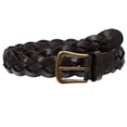 thumbnail image 2 of Women's 1 1/8" Braided Woven Skinny Narrow Leather Belt, 2 of 5