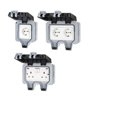 IP66 Weatherproof Switch Socket Box Outdoor Wall Power Socket 13A