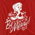 thumbnail image 2 of Looney Tunes T-Shirt Merry Tweety Unisex Graphic Tee For Men & Women, 2 of 7