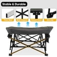 thumbnail image 5 of Dark Green Camping Cot For Adults With Cushion And Pillow Portable Folding Bed Lightweight Tent Cot With Carry Bag Supports Up To 450 Lbs, 5 of 7
