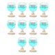 thumbnail image 3 of Copas de vino en miniatura Hugo para casa de muñecas Accesorios de cocina 10 Azul claro, 3 of 10