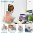 thumbnail image 3 of GloryStar Weighted Electric Heating Pad, 22"x19" Large Heated Wrap for Targeted Pain Relief and Deep Pressure Therapy, 3 of 8