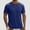 #210-Navy, variant on Mens Workout Shirts Dry Fit Sun Protection Athletic Short Sleeve Shirt UPF 50+ Gym Running Swim Rash Guard Top