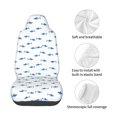 thumbnail image 4 of Wukai Cute Shark Full Set Car Seat Covers with Soft Padding Universal Auto Front Seats Protector and Cushion Mat, 4 of 5